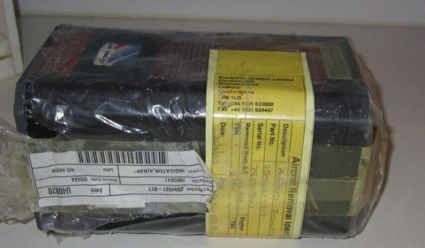 AIRCRAFT INDICATOR AIRBUS MACH SPEED INDICATOR 4 IN FACE SPERRY P/N 2594621-917