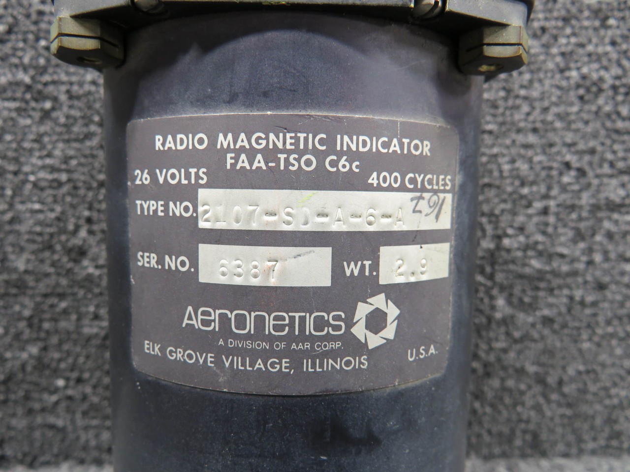 2107-SD-A-6-A Aeronetics Radio Magnetic Indicator (26V)