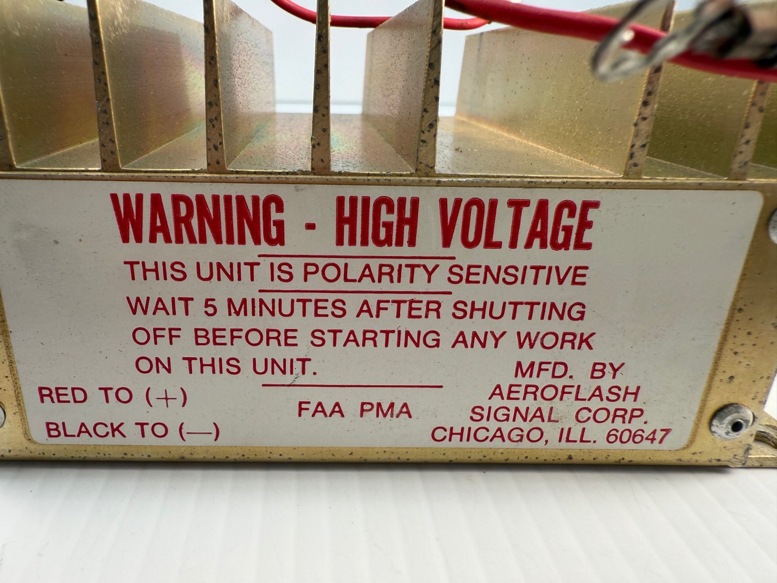 Cessna C594502-0102 Aeroflash 151-0001 14V Beacon Flasher Power Supply OEM Unit
