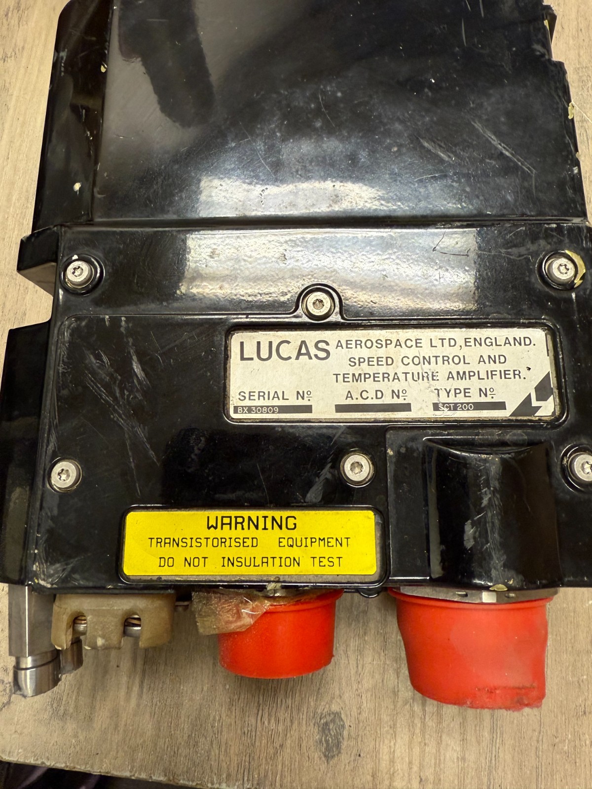 Lucas Aerospace SPEED CONTROL/ TEMPERATURE AMPLIFIER UNTESTED READ
