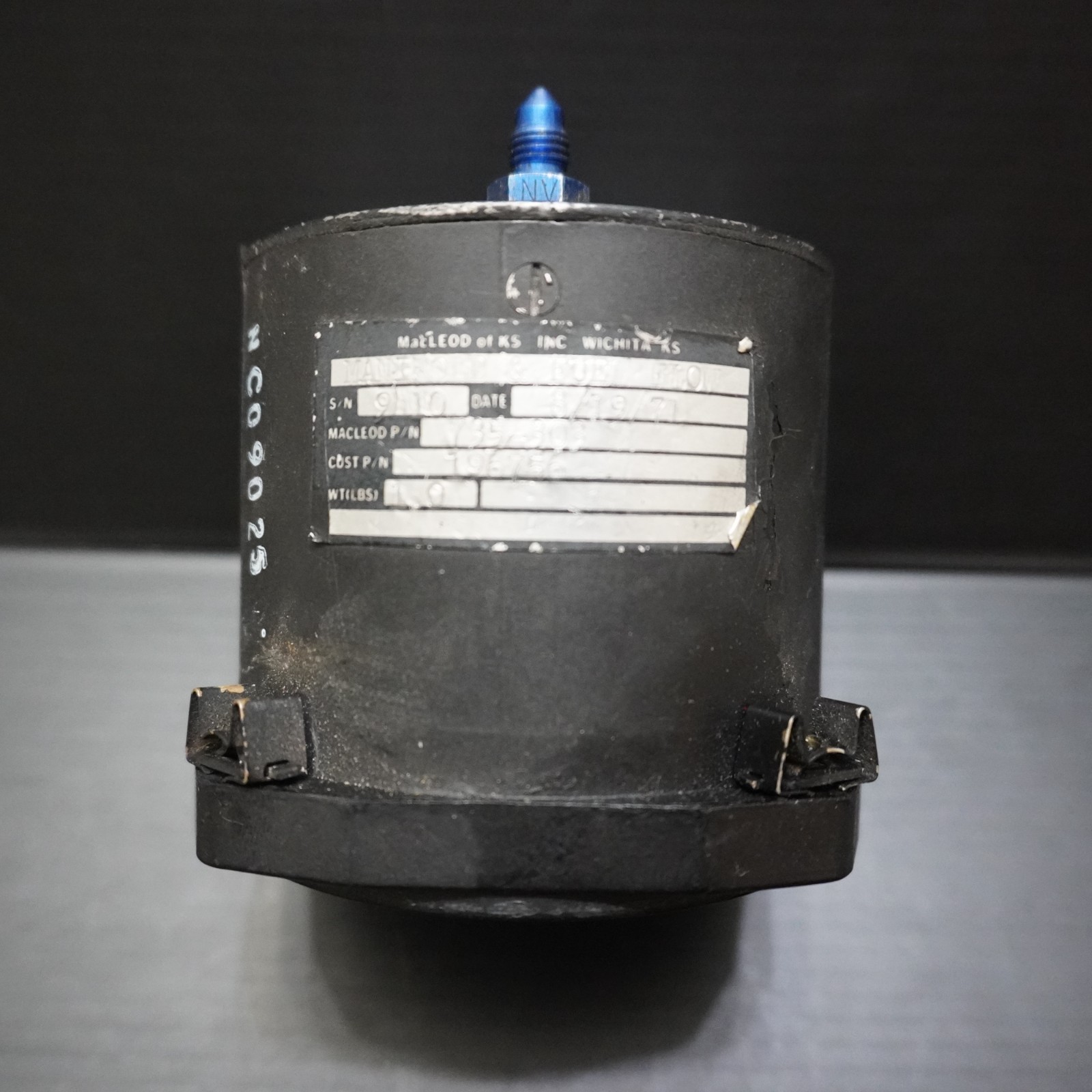 MacLeod Bellanca Manifold & Fuel Flow Instrument Gauge 735-303 1971.