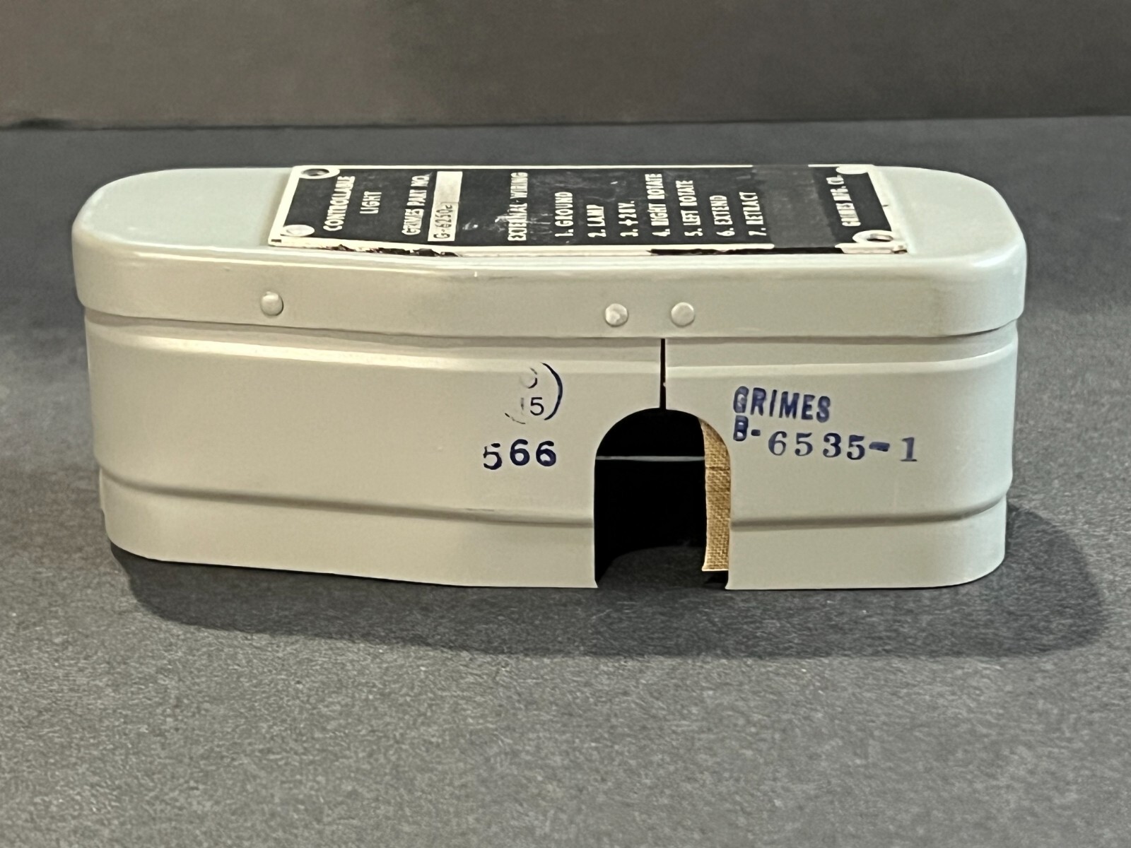 Grimes Relay Box Assy P/N B6535-1 P/N for Grimes Light G6250-1 New