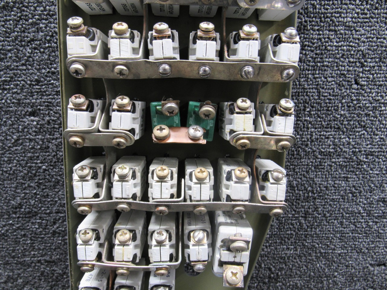5618029-41 Cessna 421C Upper Center Circuit Breaker Panel Assembly with Breakers