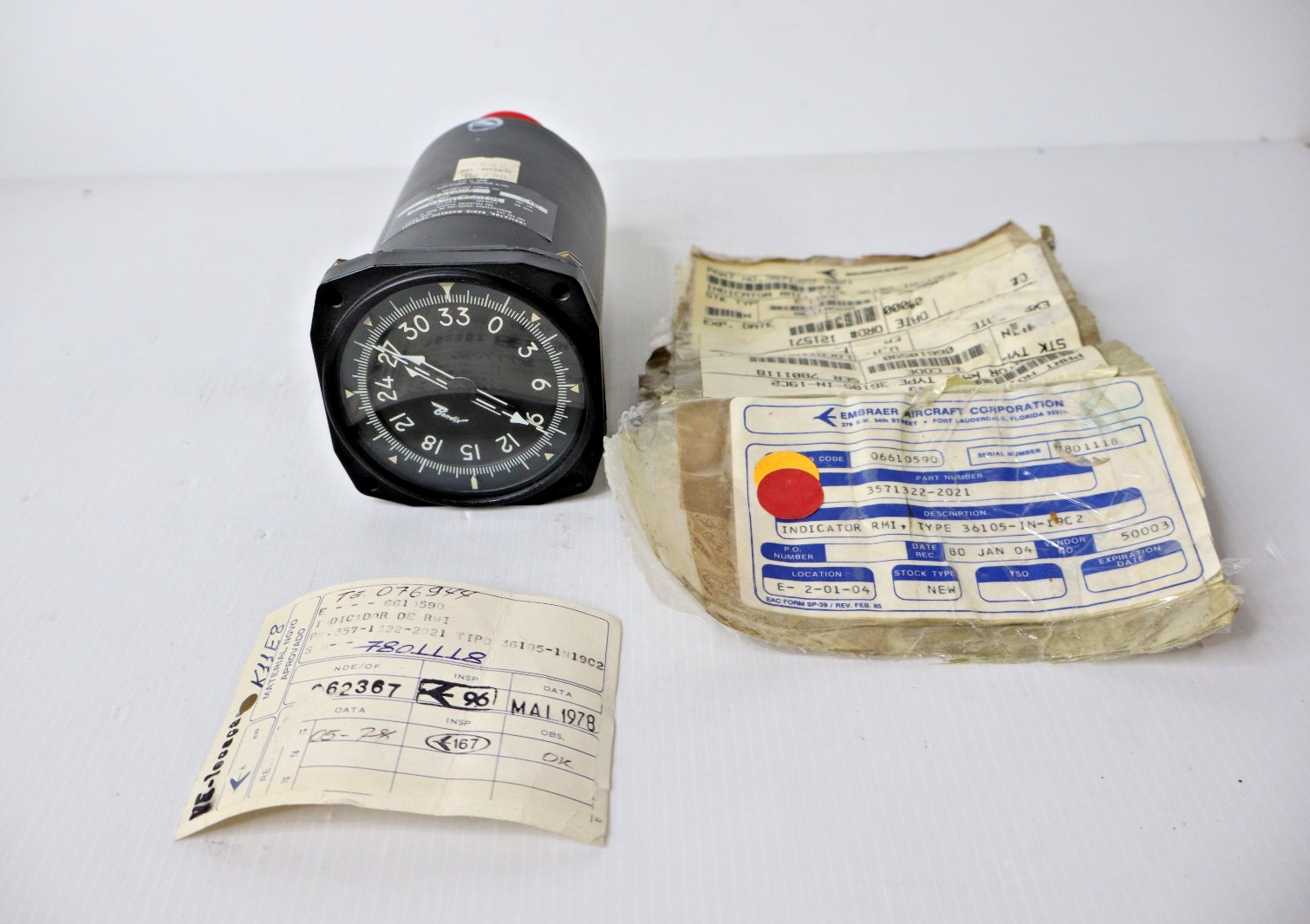 Bendix Corp 36105-1N-19-C2 RMI Indicator Embraer 3571322-2021