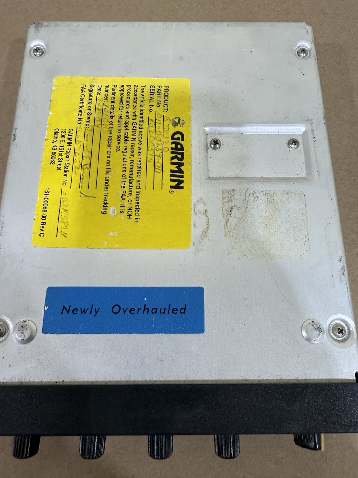 GARMIN GTX 320 TRANSPONDER PN 0110025900 WITH TRAY G2U