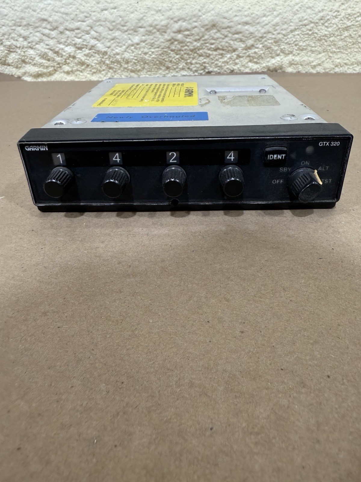 GARMIN GTX 320 TRANSPONDER PN 0110025900 WITH TRAY G2U