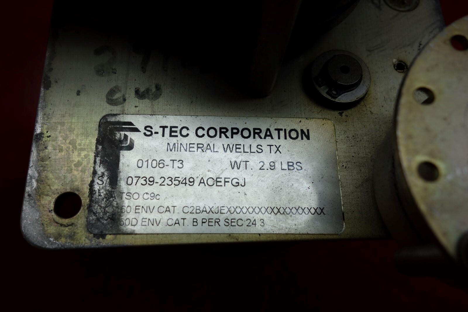 S-Tec Corporation Trim Servo PN 0106-T3