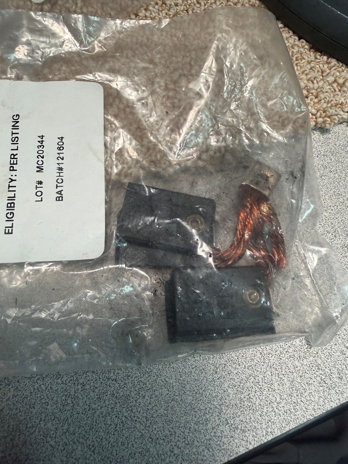 MIRAJ A30300-1286 STARTER GENERATOR BRUSH-NEW 1EA
