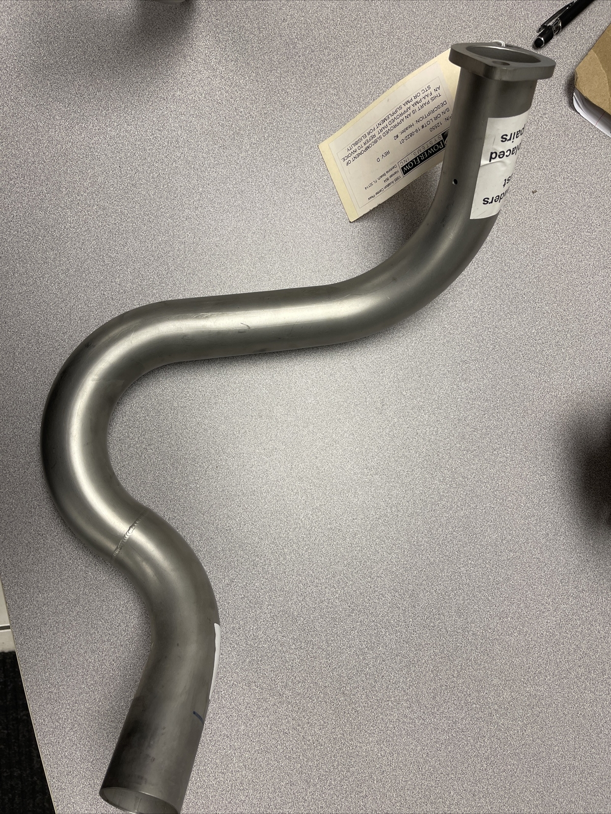 Diamond Aircraft Power Flow Exhaust 12550, Lot #19082201 Rev D