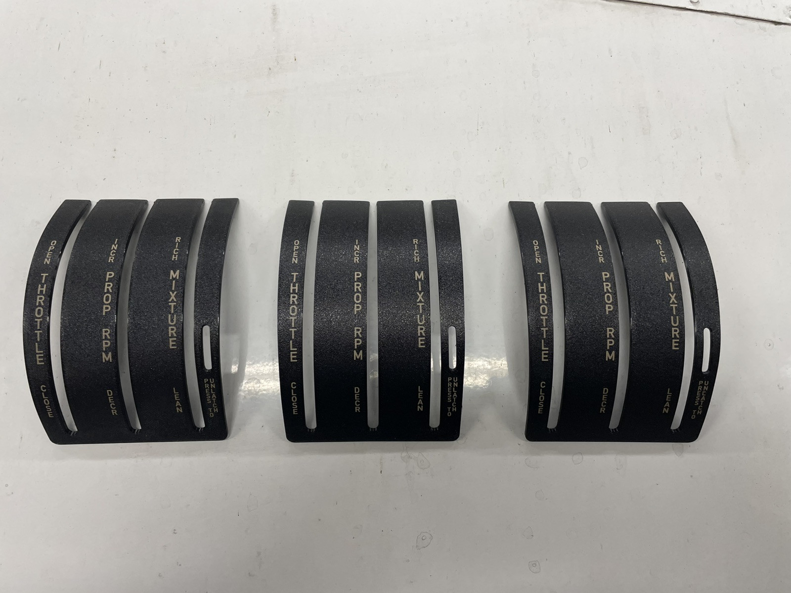 PN: 69669-44 PIPER PA 32 ENGINE CONTROL PLATE