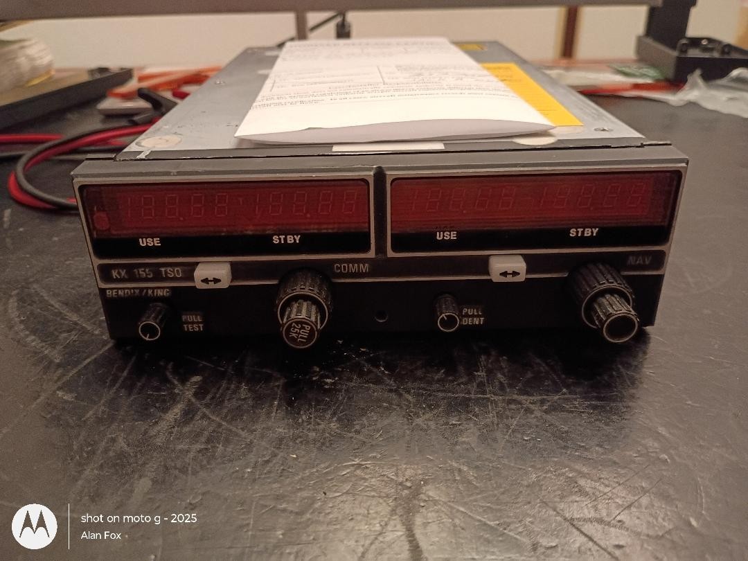 KX155 NAV/COM 14V w/GS 069-1024-42 Fresh 8130-3 and yellow tag ( 5/2026)