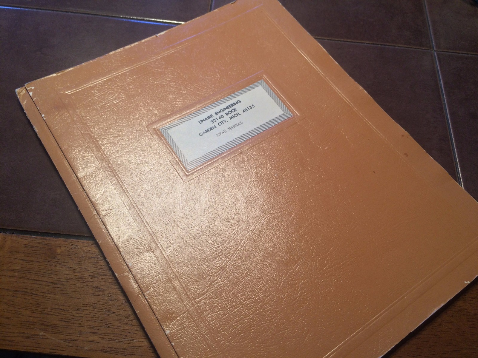 LinAire Nav Test Panel Model LV-5 Install Operation Service & Parts Manual