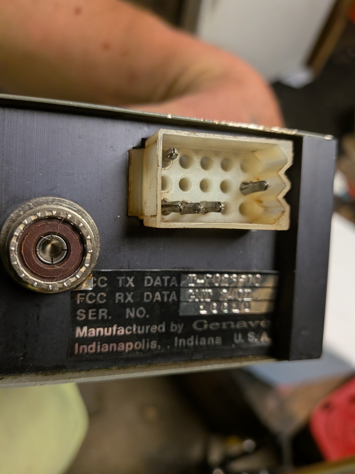 Vintage Aircraft? Transceiver Genare GMT 240L Made In Indianapolis Crystals…