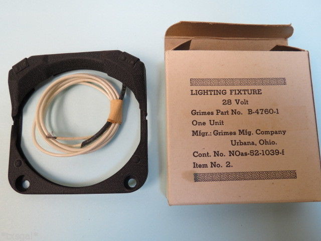 Grimes Aircraft Instrument Eyebrow Light 3-1/8” New (B-4760-1)