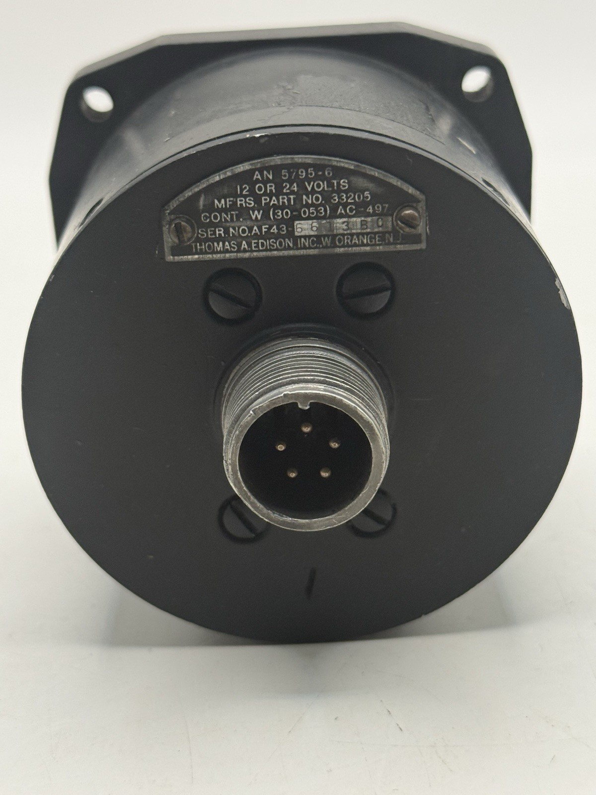 Thomas A. Edison Inc Dual Temp Indicator 12/24V PN 33205, AN-5795-6 As Removed