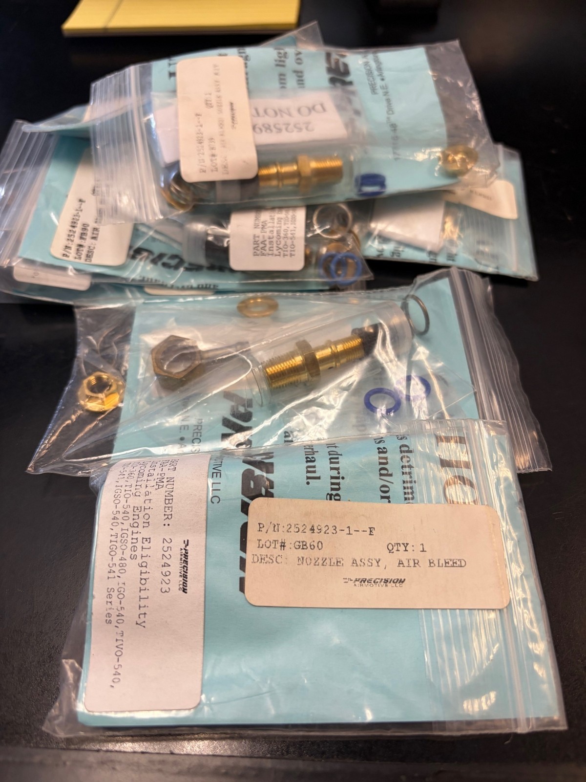 LYCOMING 2524923-1 FUEL INJECTOR NOZZLE KIT-NEW 1EA