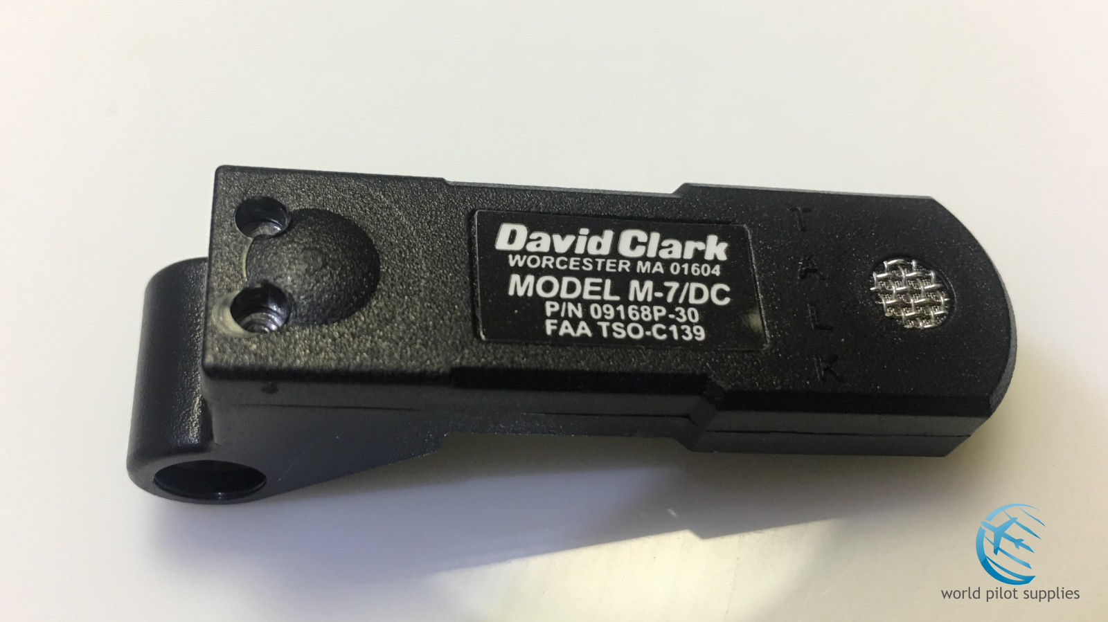 ORIGINAL DAVID CLARK MODEL M-7/DC MICROPHONE p/n 09168P-31 Authorized Dealer