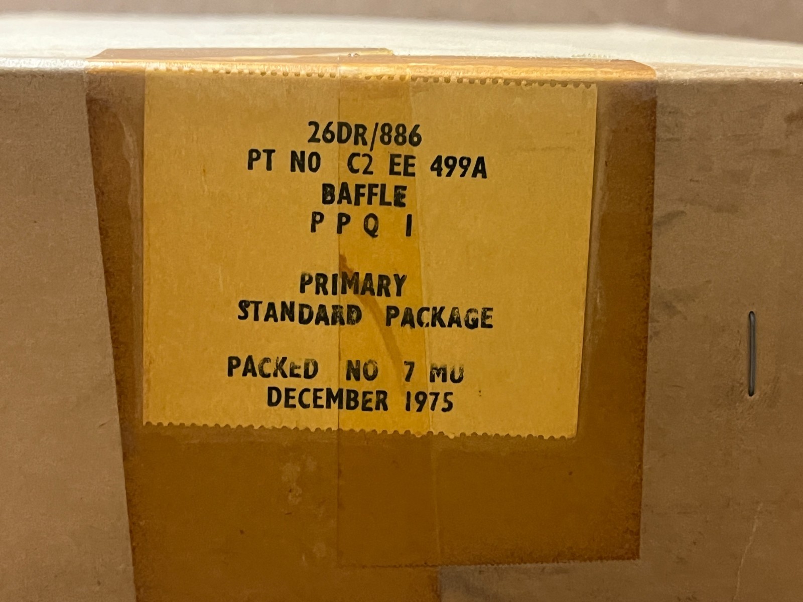 De Havilland DHC-2 Beaver R-985 Radial Engine Baffle P/N C2EE499A New