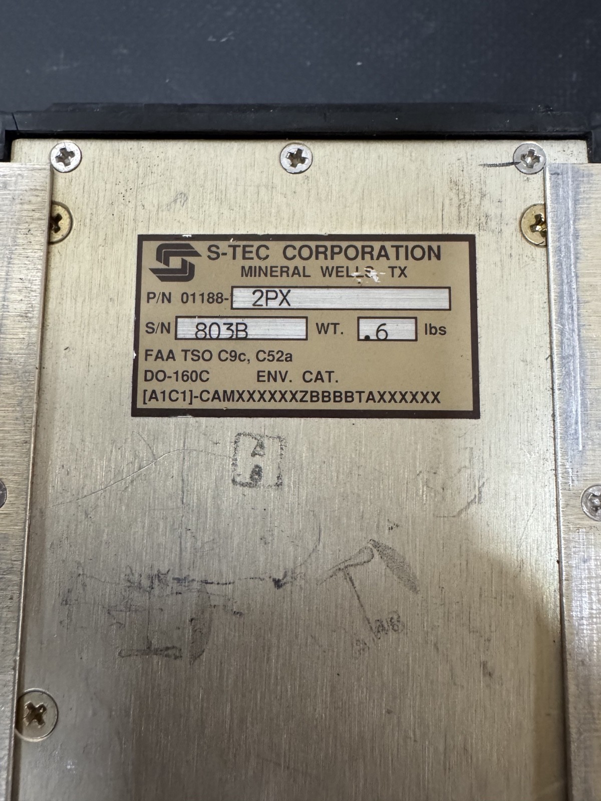 S-Tec Corporation Autopilot Annunciator 01188-2PX