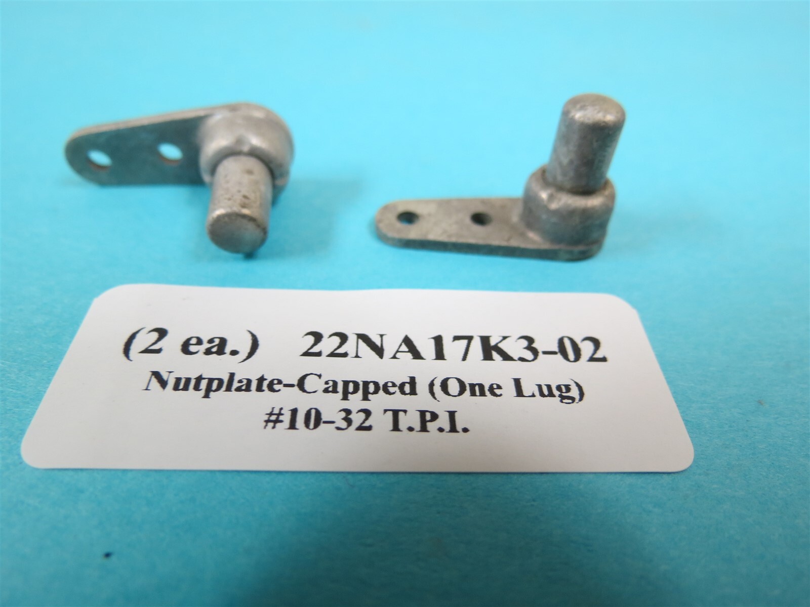 #10-32 High Capped 1-Lug Nutplate 22NA17K3-02 Hawker Beechcraft Aircraft (2)