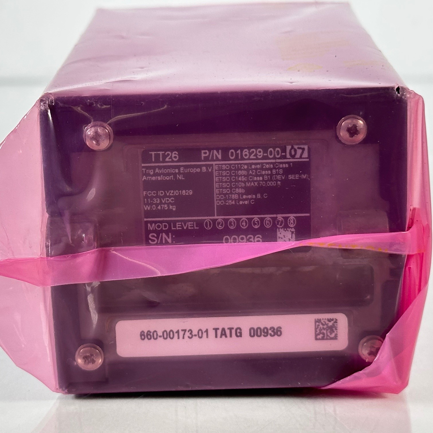 (NEW) Trig Transponder TT 26 PN 01629-00-01 01629-00-07 SW Version 1.13