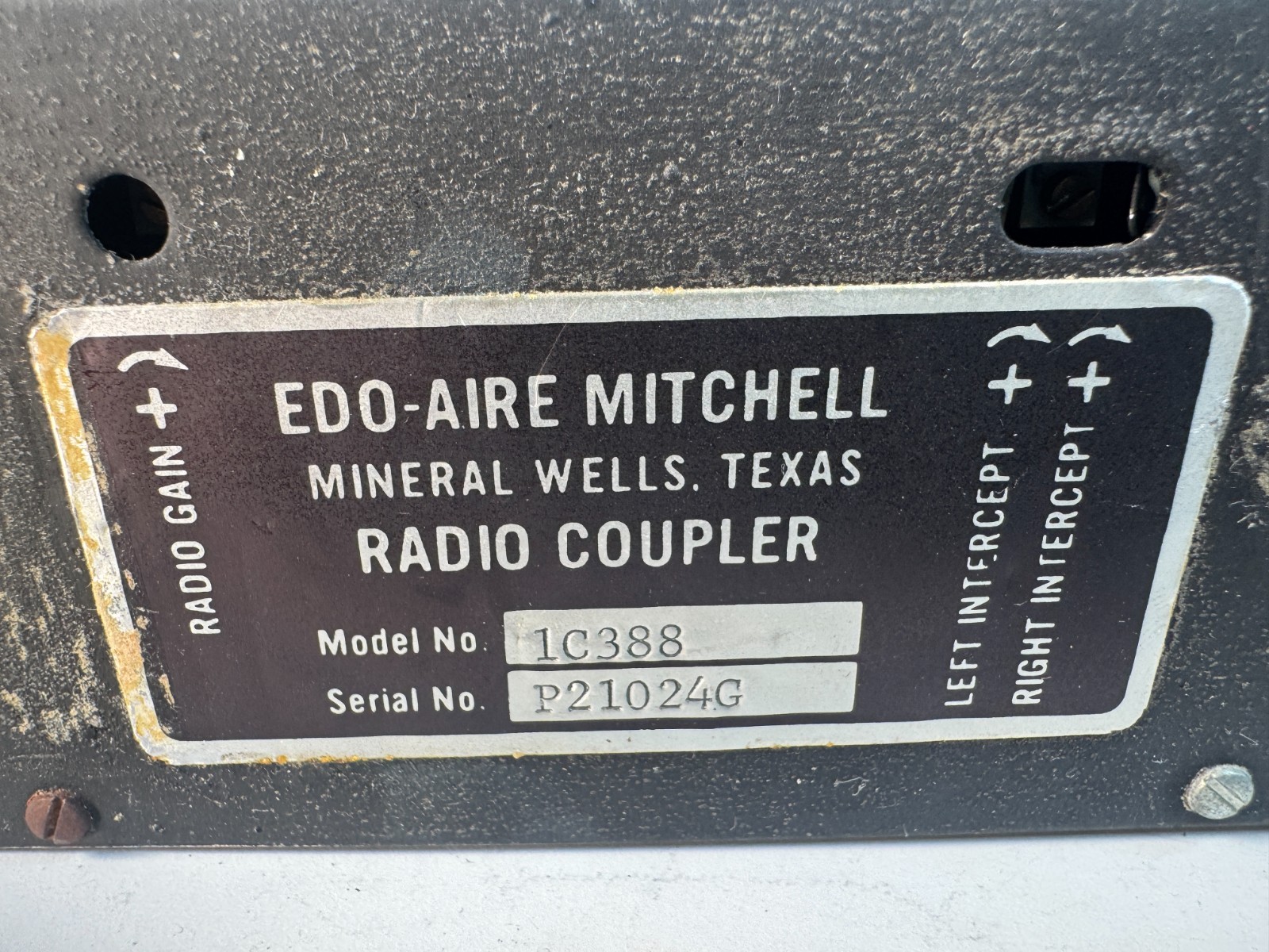 Edo-Aire Mitchell Radio Coupler 1C388 Autopilot Unit w/ Connectors CLEAN Tested