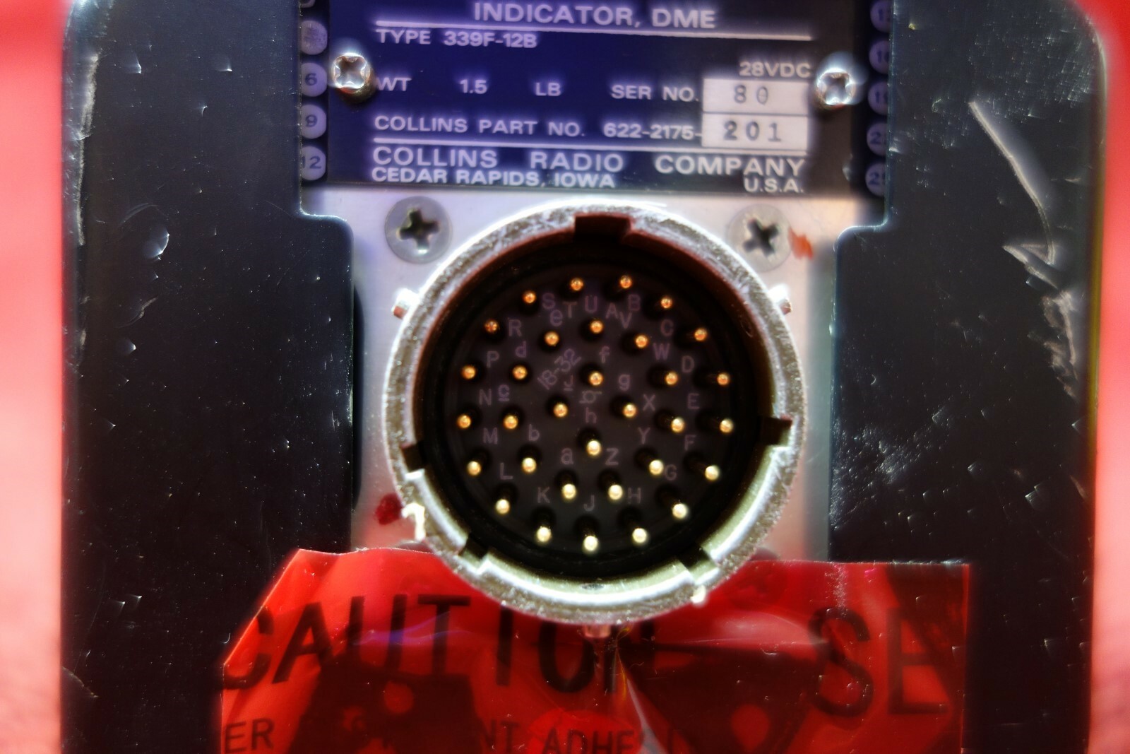 Collins 339F-12B DME Indicator 28V PN 622-2175-201