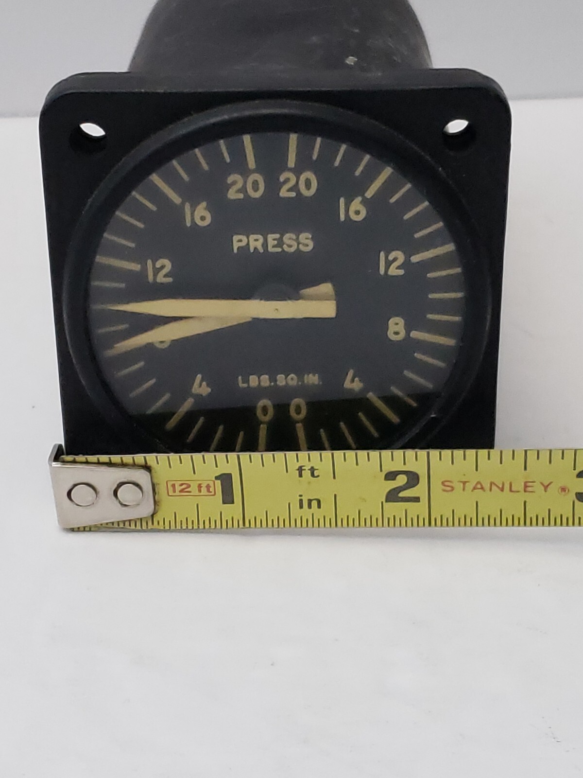 Vintage Buaer U.S. Navy 6800 C3B 44 A2 Synchro Pressure Indicator Aircraft Gauge