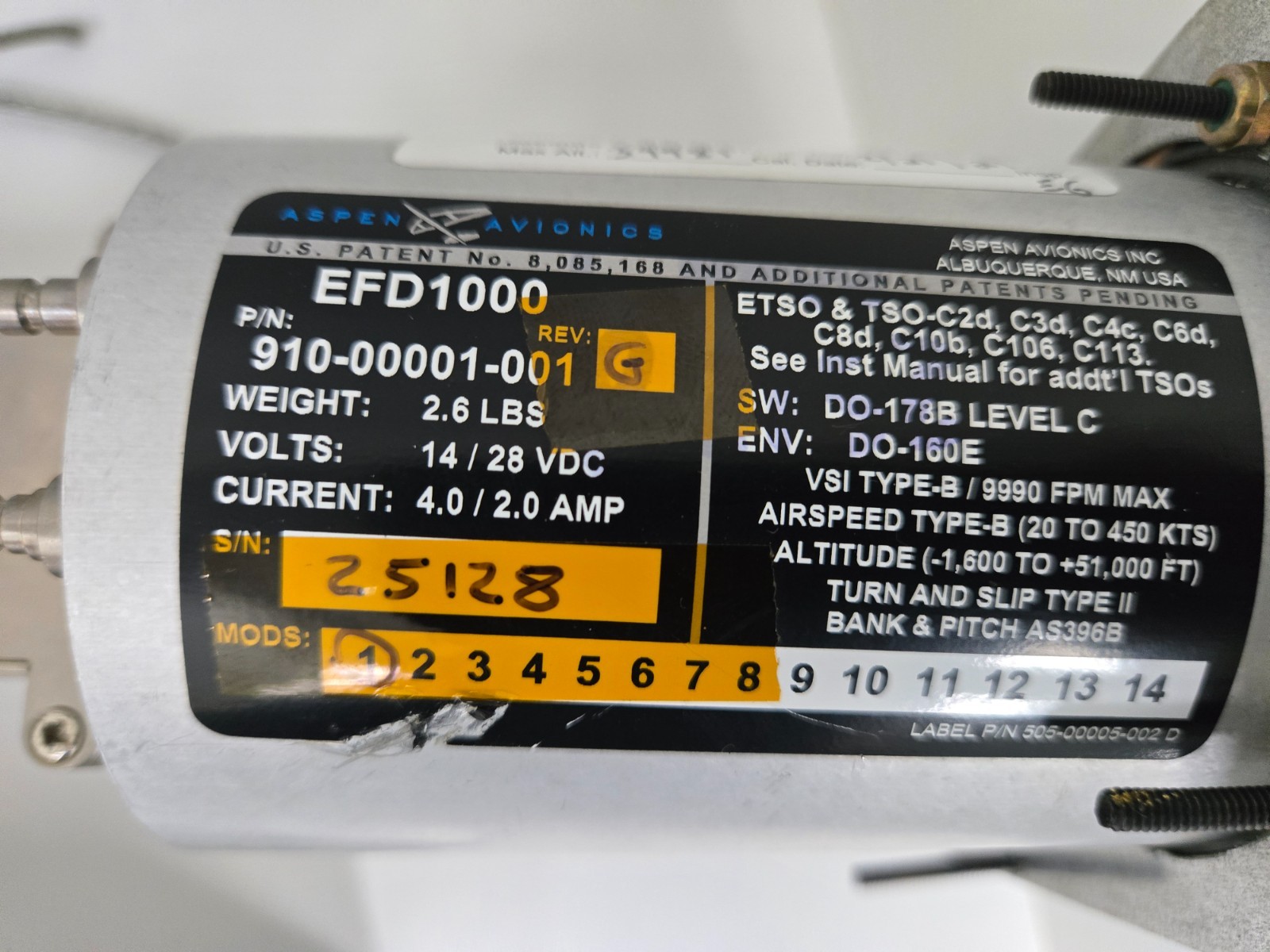 Aspen EFD1000, Autopilot Adapter, Configuration Module, Remote Sensor