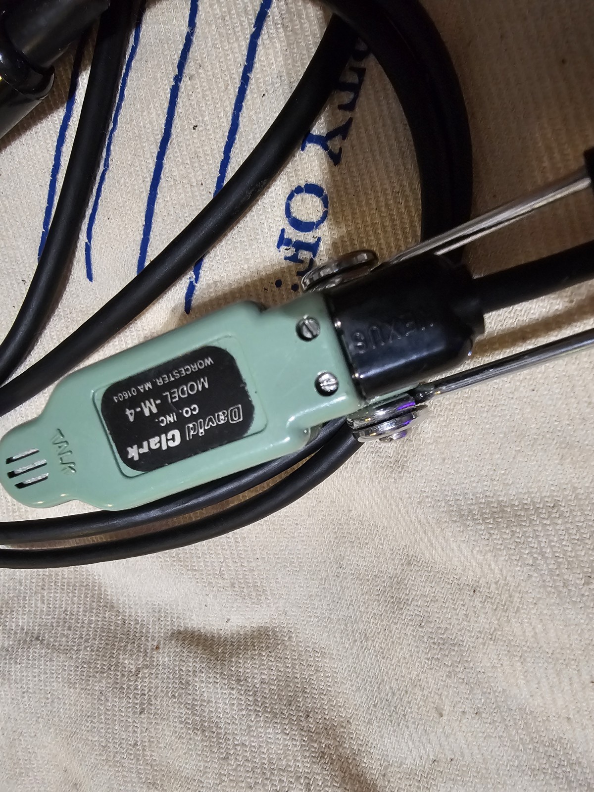 David Clark H10-40 Aviation Pilots Headset M-4 Mic Dual Plug Tested Oregon Aero