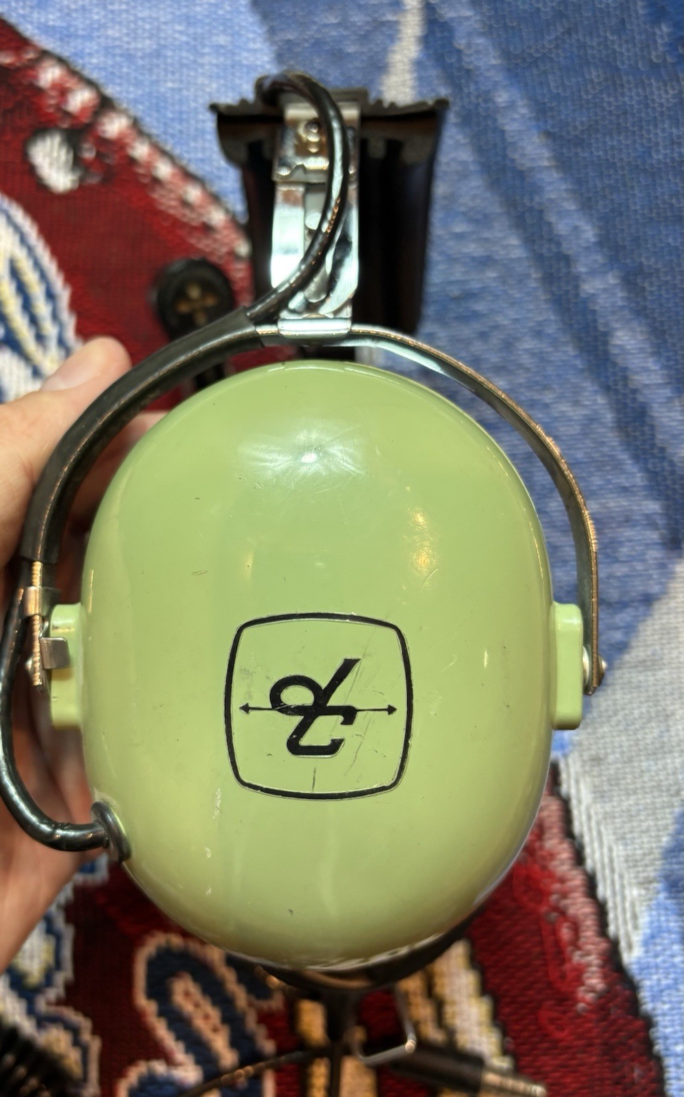 Vintage David Clark H10-56 Aviation Headset with Microphone *READ*