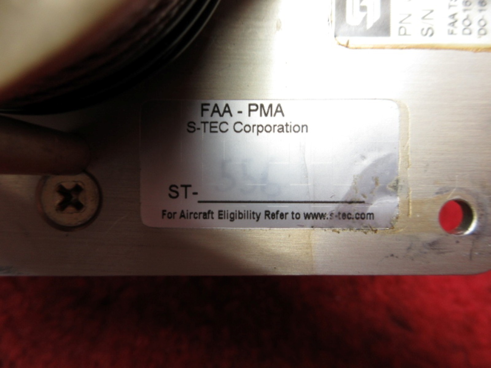 S-Tec Corporation Autopilot Pitch Servo W/ Connector PN 0108-P5