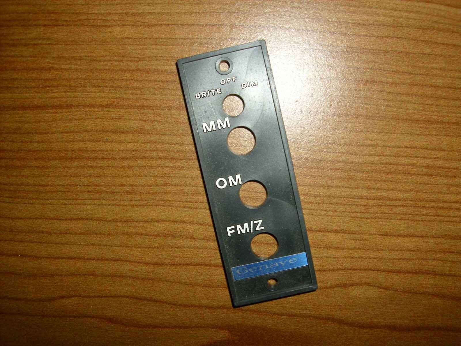 Genave Airplane Marker Beacon Delta 303 Face Plate