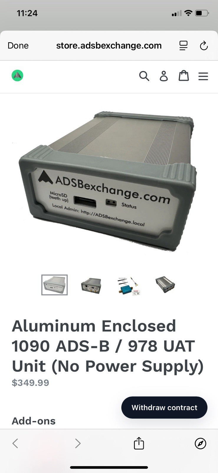 ADSBx Deluxe Dual SDR Feeder Kit Complete –, Antenna, Coax, Power Supply