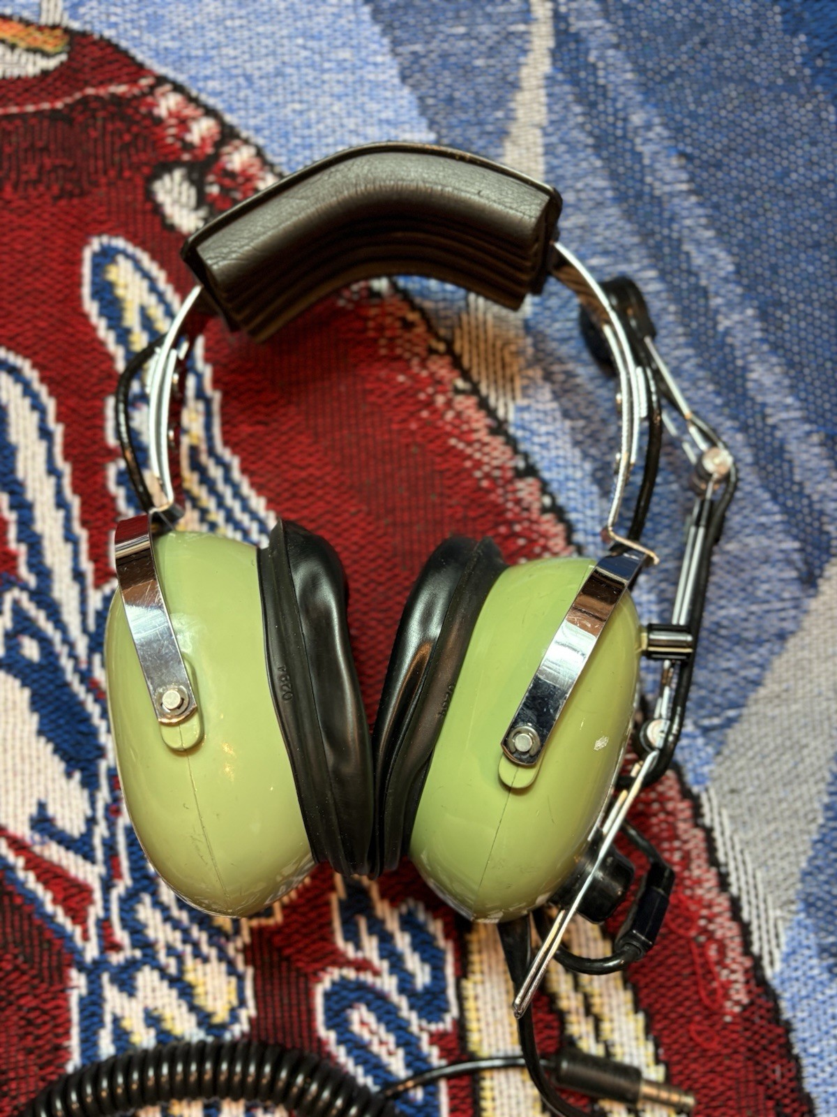 Vintage David Clark H10-56 Aviation Headset with Microphone *READ*