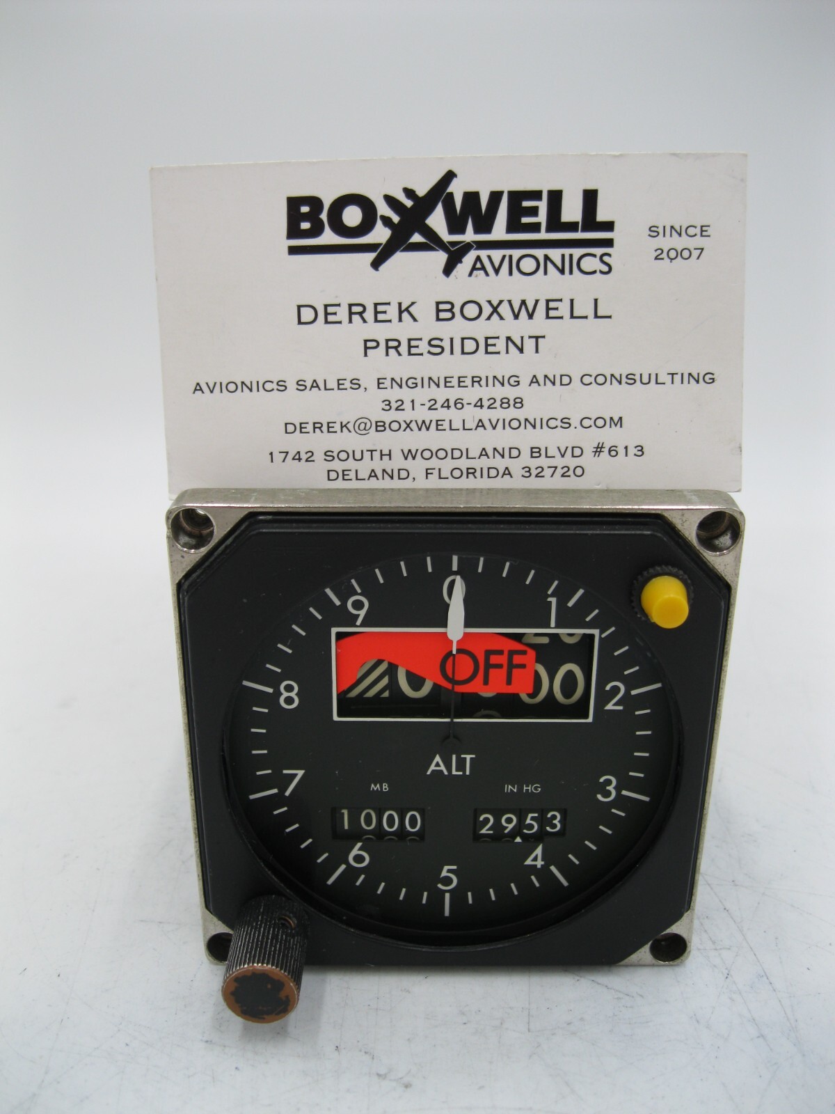 HONEYWELL SPERRY BA141 ALTIMETER PN: 4016341-907 AS REMOVED