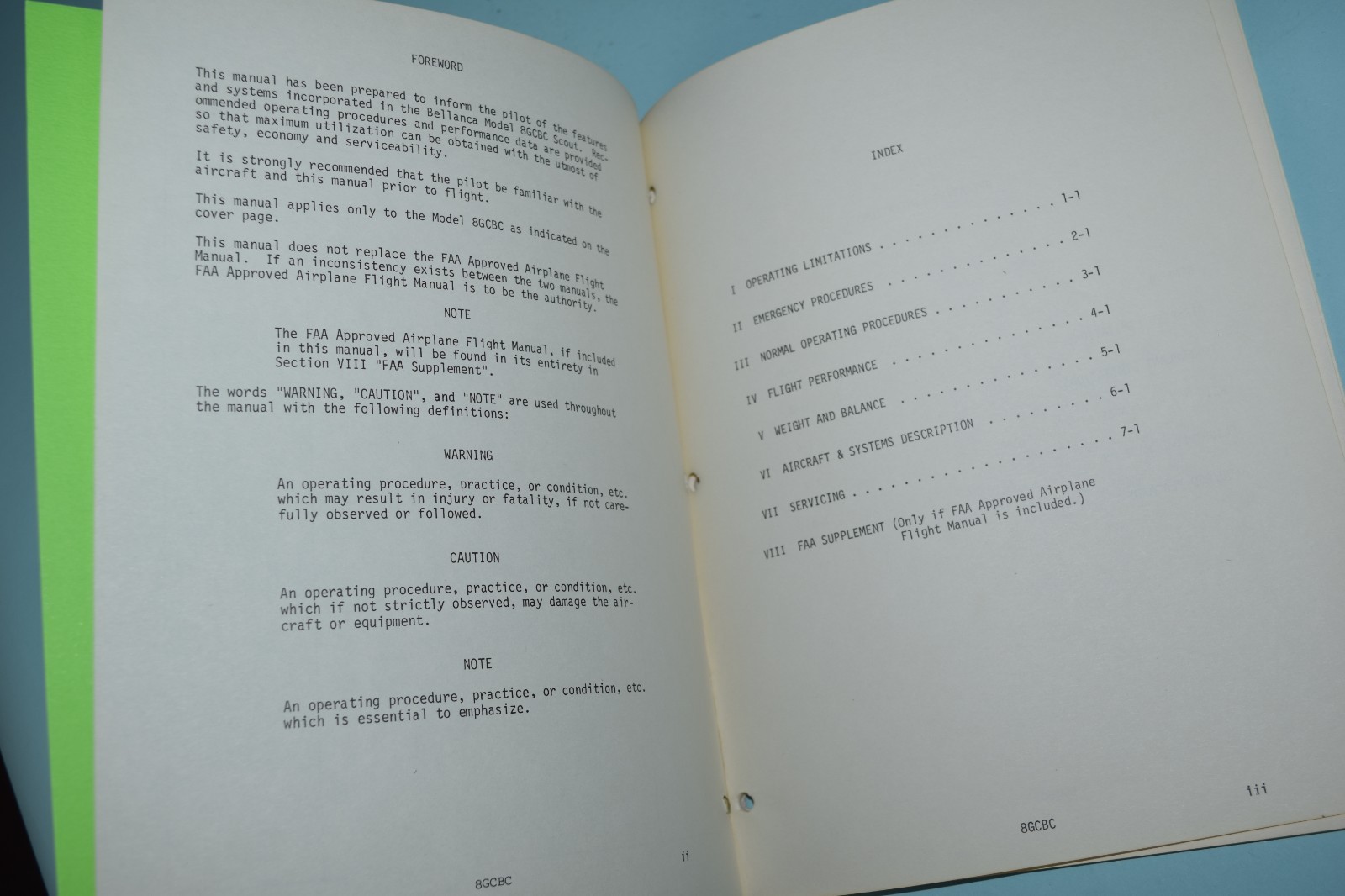 Bellanca Scout Owner Manual