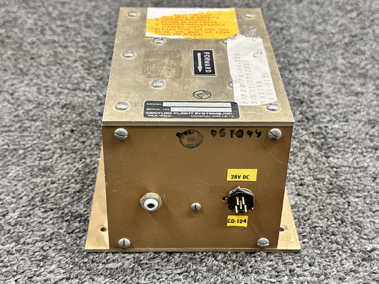 1D651-3 Century Flight Systems Yaw Damper Unit (Minus Mount) (28V)