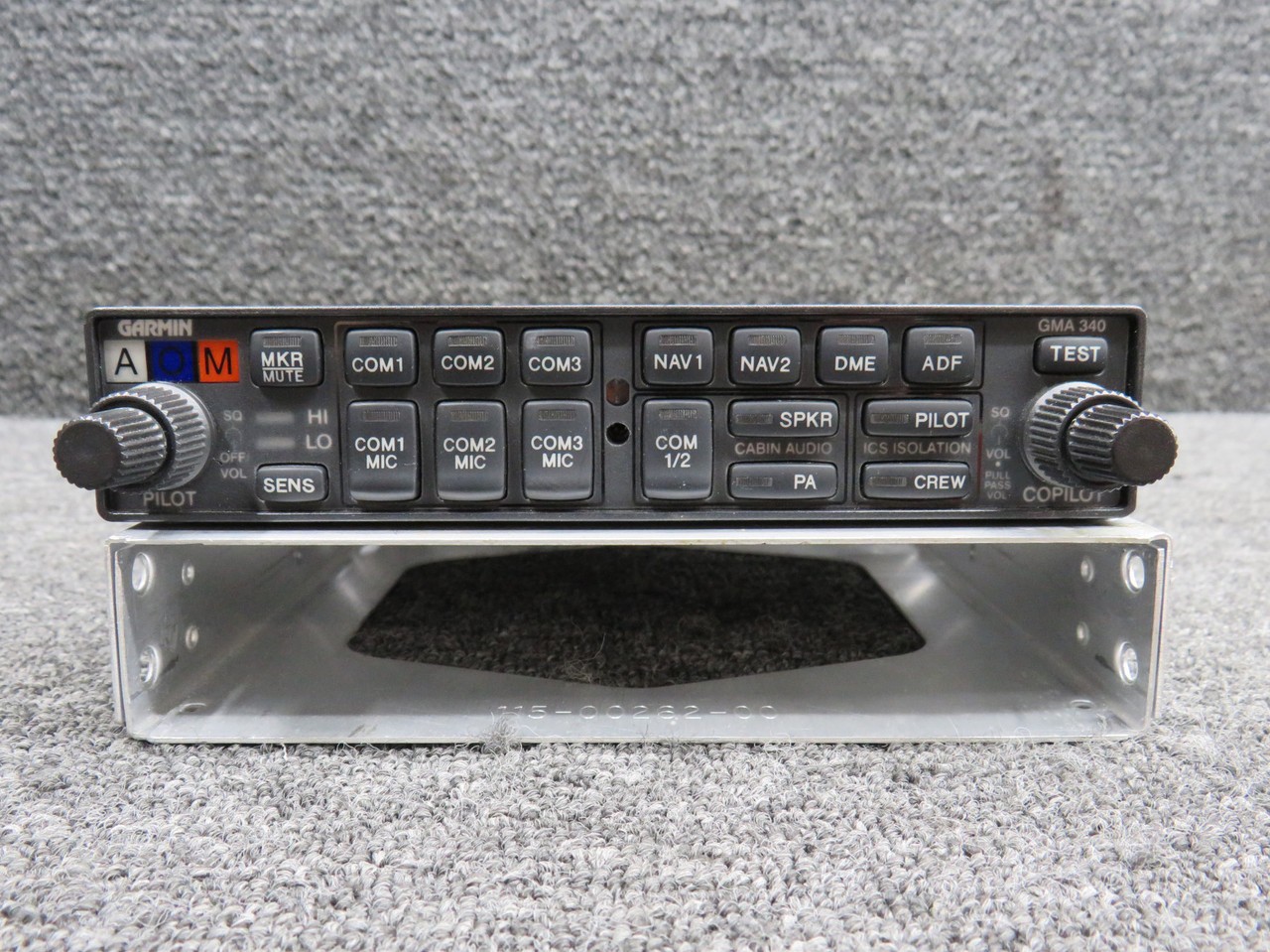 011-00401-10 Garmin GMA-340 Audio Selector Panel with Mods (Volts: 11-33)