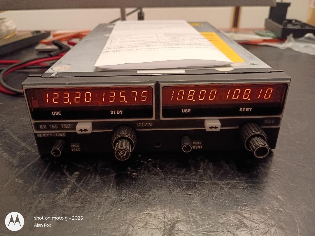 KX155 NAV/COM 14V w/GS 069-1024-42 Fresh 8130-3 and yellow tag ( 5/2026)