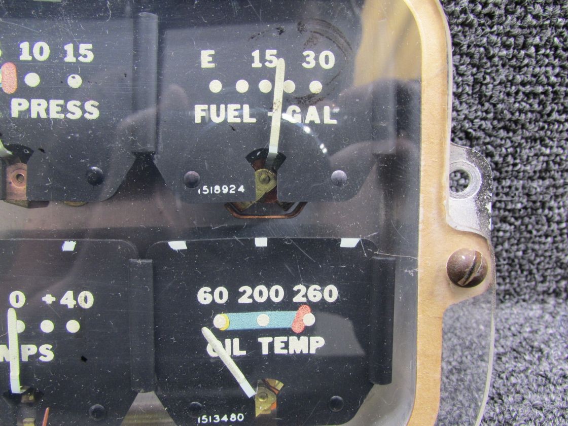 764-904 Piper PA24-250 Instrument Cluster Assembly