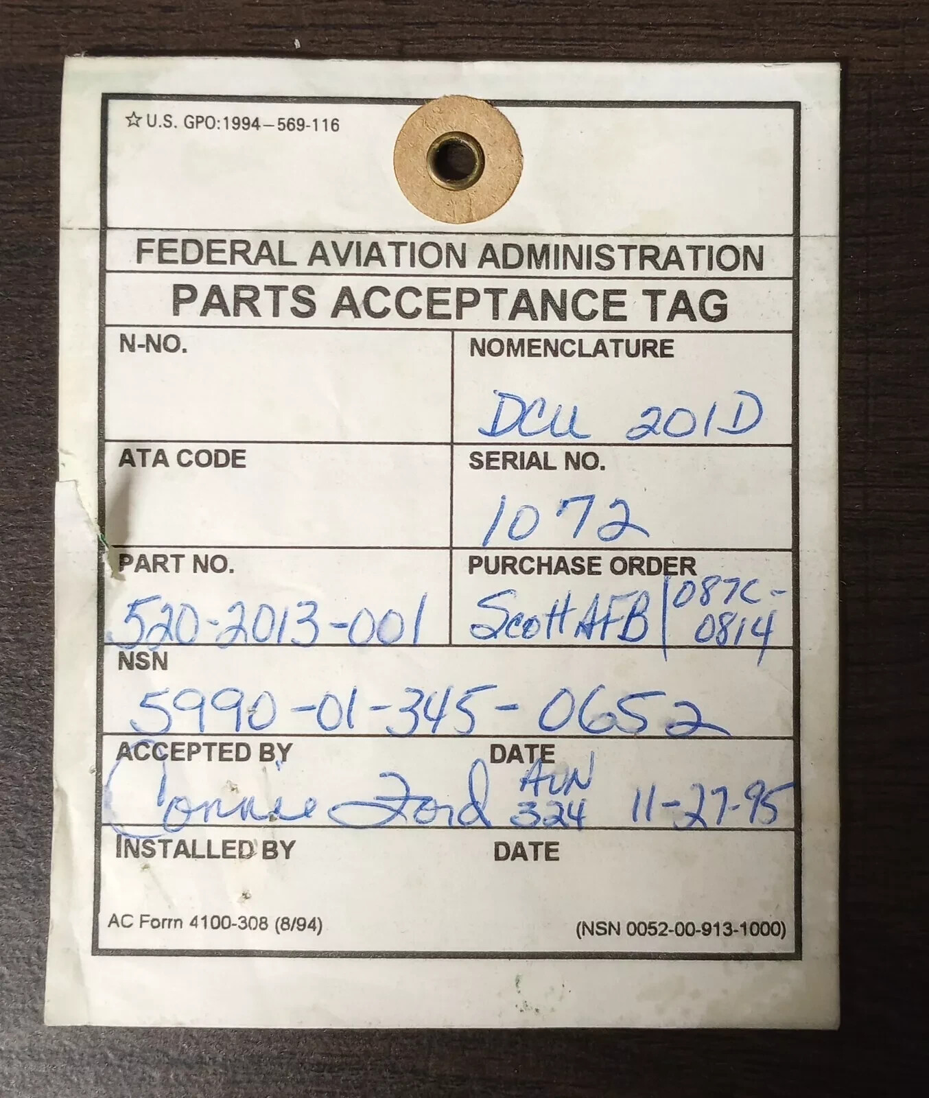 520-2013-001 – Aeronetics Digital Converter Unit DCU-201D – Serviceable