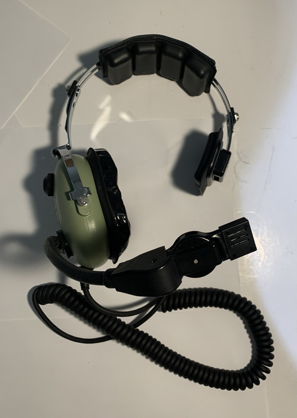 David Clark 40523G-01 Headset with Microphone, Single Ear, UNTESTED