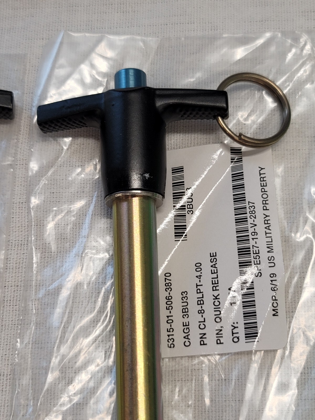 Carr Lane Ball Lock Clevis Pin T-Handle Quick Release Push 1/2 4 CL-8-BLPT-4 (2)