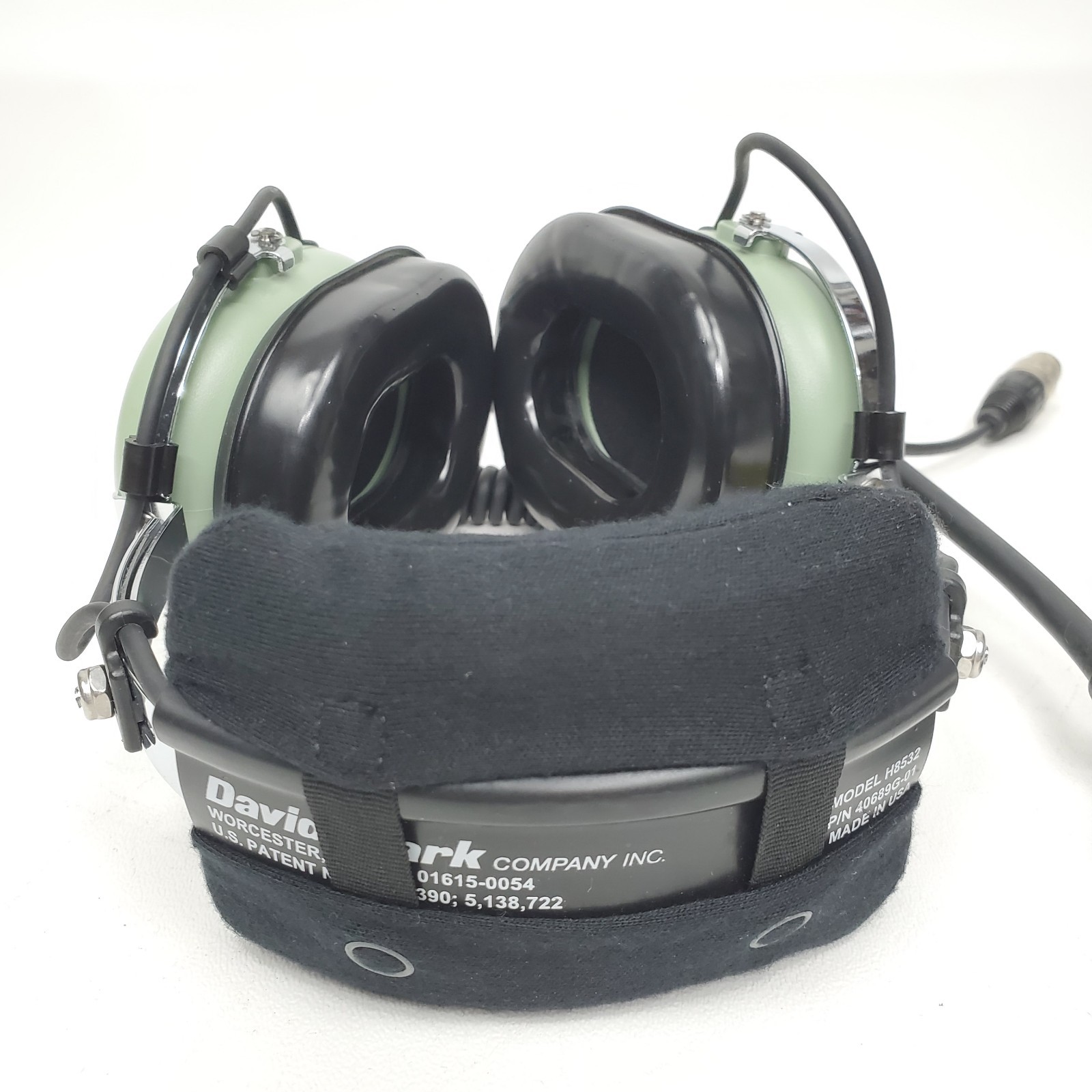 David Clark Pro Audio Headset Model H8532 P/N 40689G-01 4-Pin XLR Plug-in