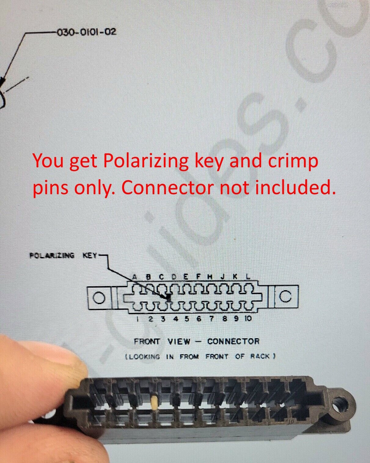 Bendix KING Molex Split Pins KMA24 KX155 Gold plated 25 pieces w/ Polarizing Key