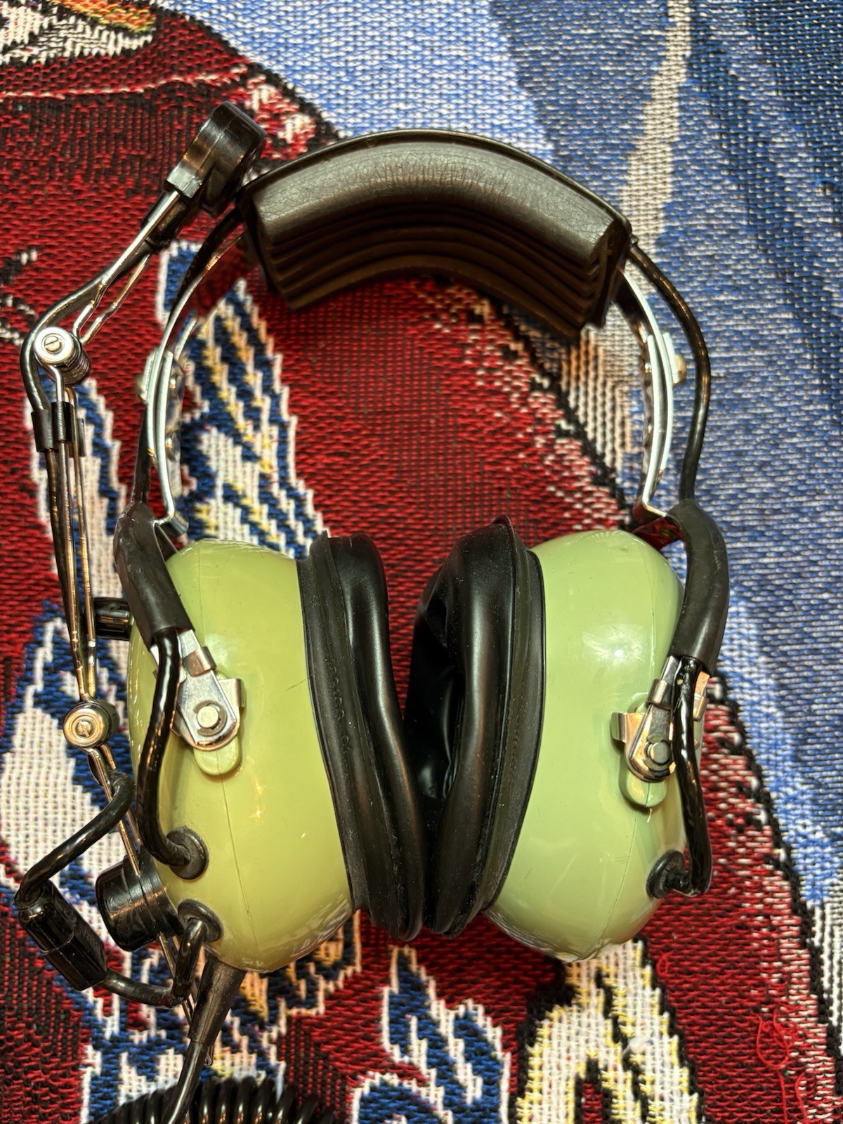 Vintage David Clark H10-56 Aviation Headset with Microphone *READ*