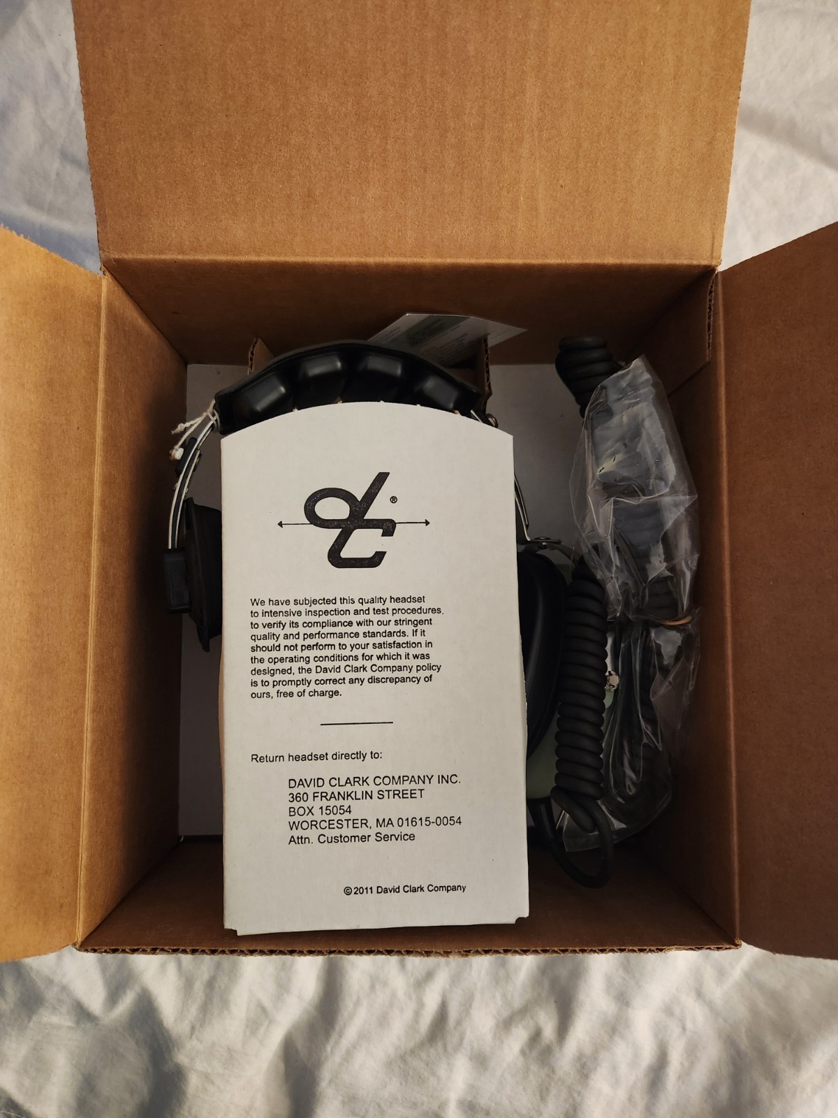 David Clark – H3392 Single Ear Aviation Headset w/ Microphone & PTT Switch