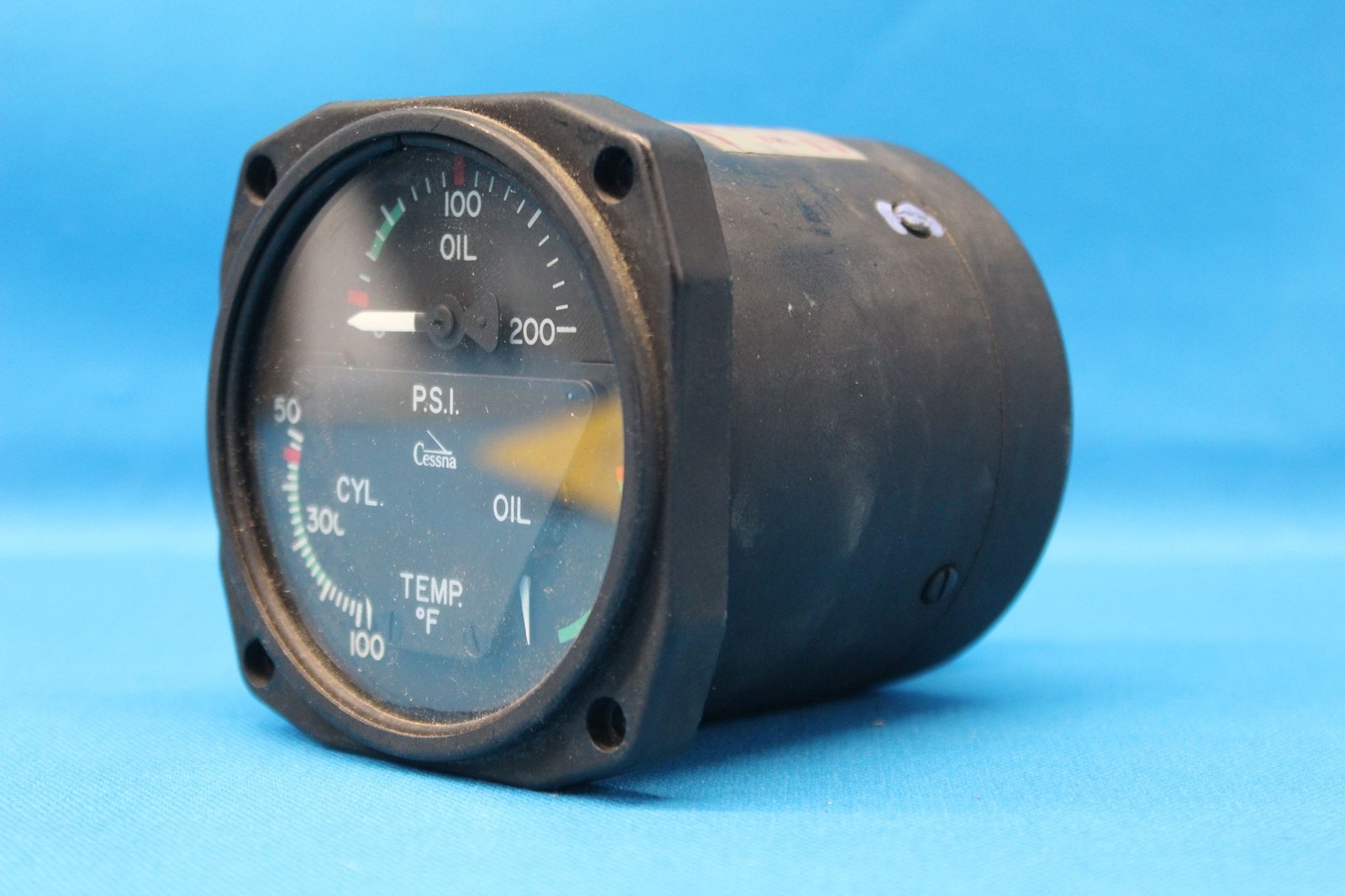 Used Cessna Weston 3 in 1 Engine Gauge Indicator, p/n CM2634N3 (28074)