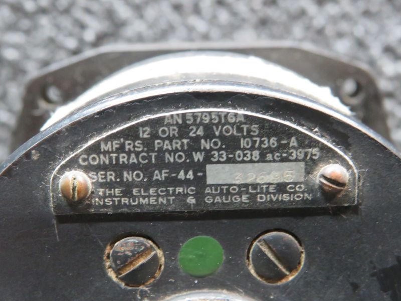 10736-A (Alt: AN5795T6A) Electric Auto-Lite Dual Temp Indicator (12 or 24V)